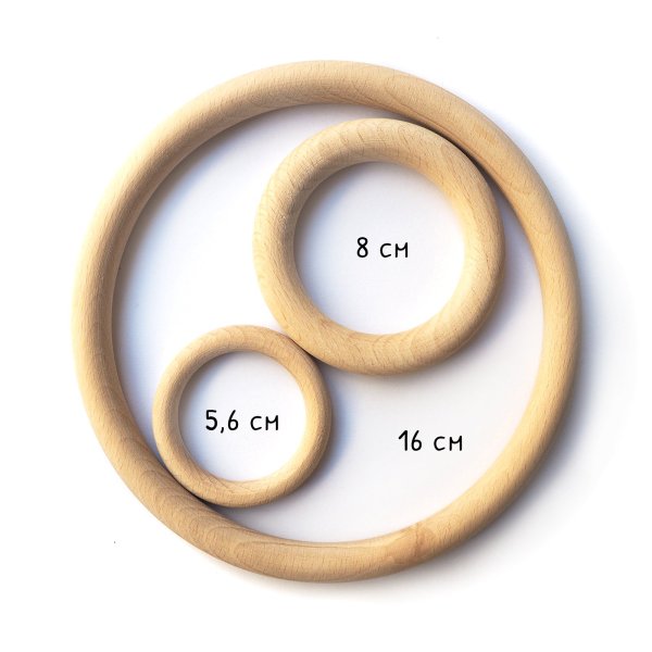 Dřevěný kroužek / 80 mm / 2. jakost
